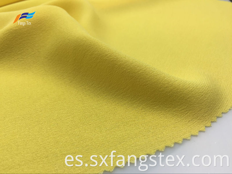 100% Polyester Yarn Dyed Yellow Ladies Dress Fabric 1